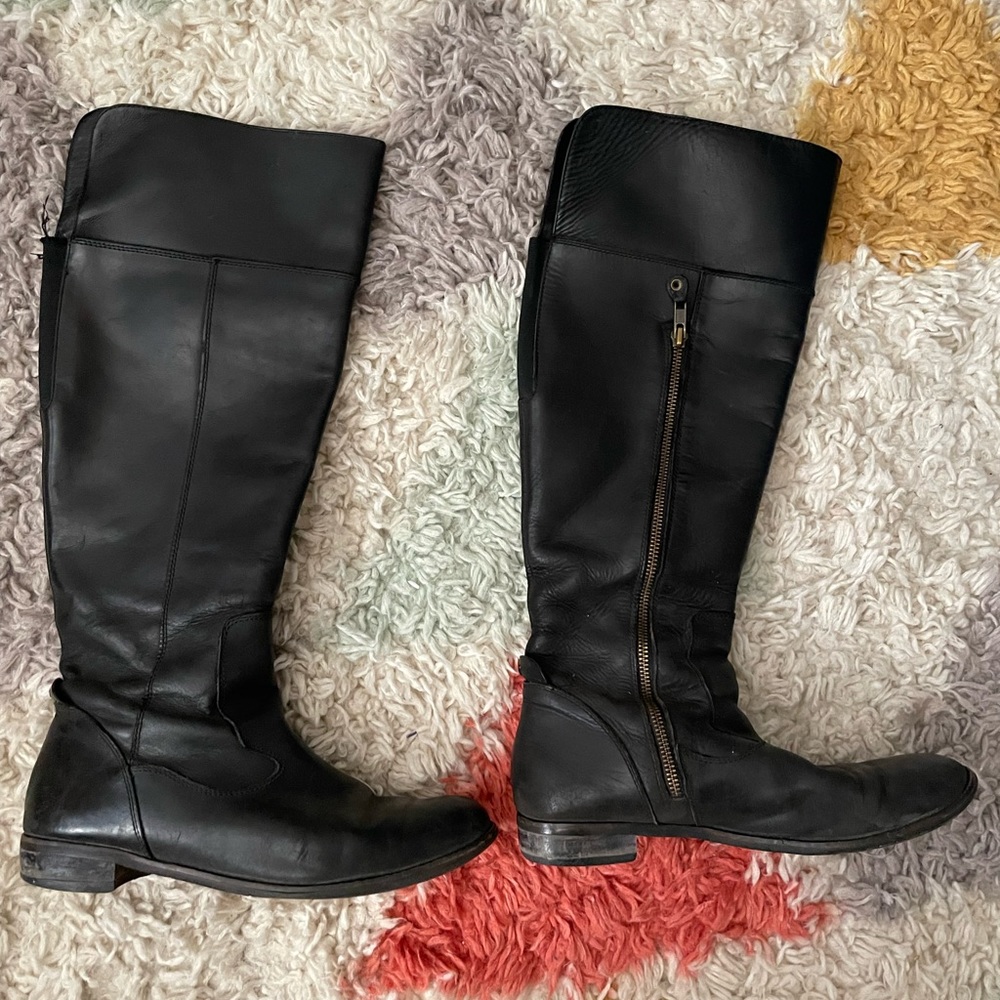 Tall Black Leather boots